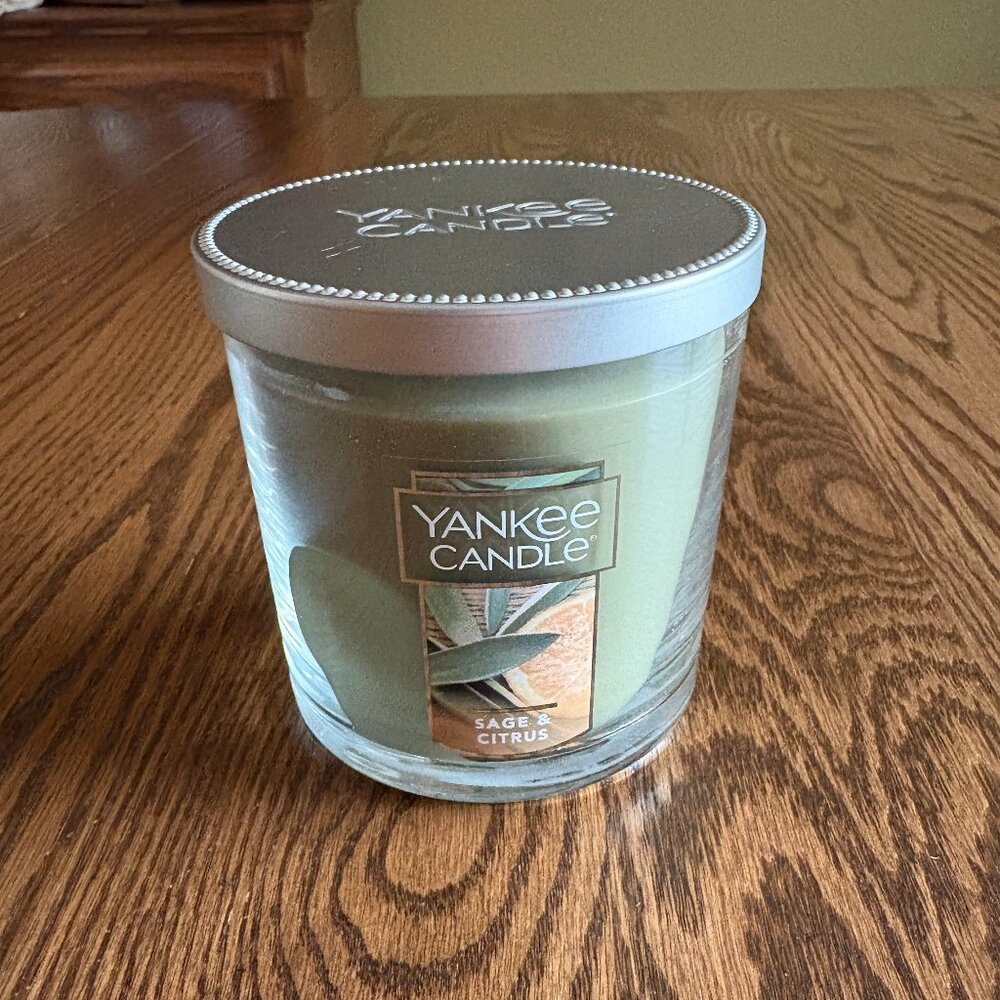 Sage & Citrus Yankee Candle Original Small Tumbler Candle, NWT - Picture 2 of 8